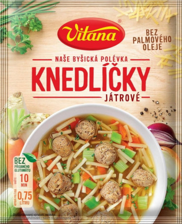 detail VITANA Polévka s játrovými knedlíčky 56g (14)