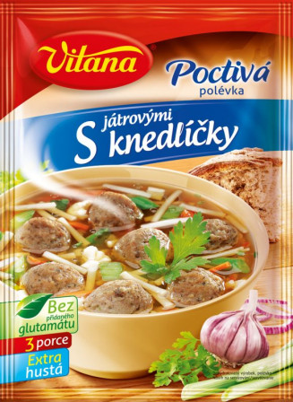 detail VITANA Polévka poctivá s játrovými knedlíčky 92g / 88g (14)
