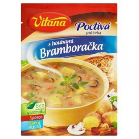 chi tiết VITANA Polévka poctivá bramboračka s houbami 96g (18) Trvan. 6/2026