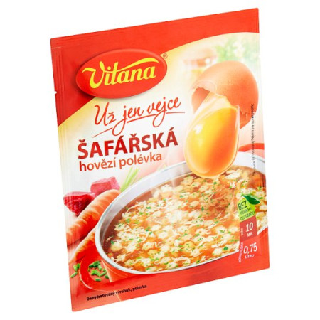 detail VITANA Už jen vejce Hovězí šafářka 62g