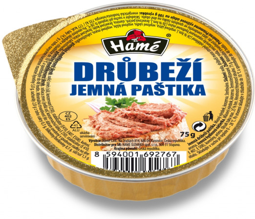 chi tiết HAMÉ paštika 75g - Jemná drůbeží paštika (28)
