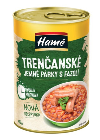 detail HAMÉ 415g Trenčanský párek s fazolemi (10)
