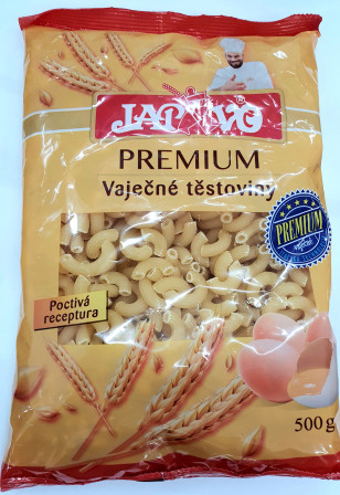 detail Premium vaječné těstoviny 500g Kolínka malá (JAPAVO)