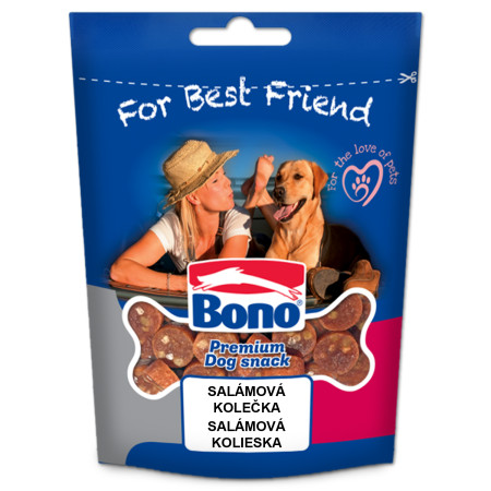 detail BONO snack salámová kolečka 100g