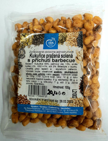 detail IBK Kukuřice solené s příchutí barbecue 100g (20)