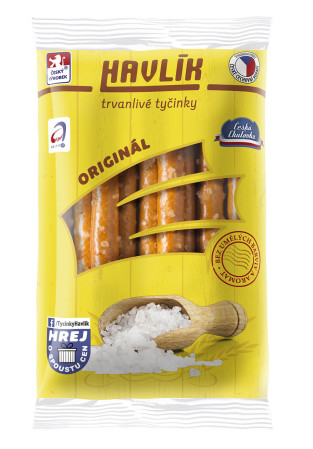 detail HAVLÍK Trvanlivé tyčinky 90g se sýrem a solí (30)