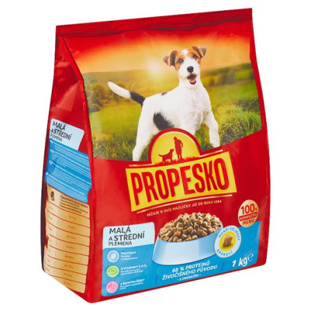 chi tiết Propesko Granule Pes 1kg Malá plemena (10)