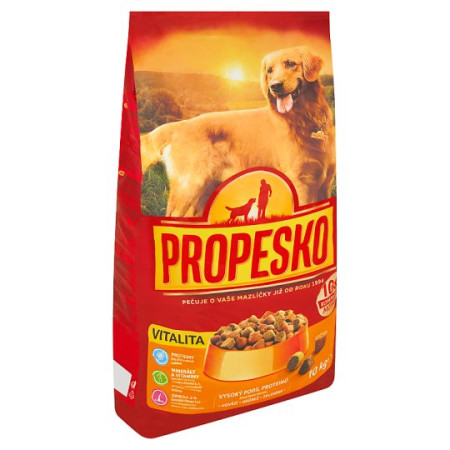 detail Propesko granule pes 10kg vitality drůbeží/hovězí/zelenina