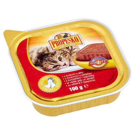 detail Propesko vanička kočka 100g s kuřecími játry (16)