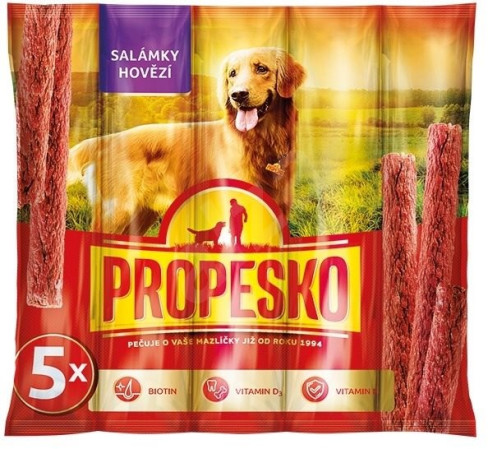 detail Propesko salamies pes 55g hovězí
