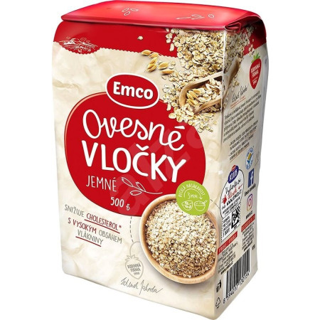 detail EMCO Ovesné vločky jemné 500g B10 (10)