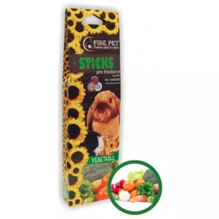chi tiết Fine pet tyčka hlodavec zelenina 2ks / 110g