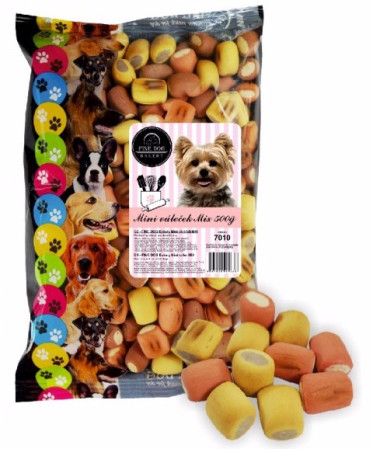 detail Fine dog bakery 500g mini váleček mix (20)
