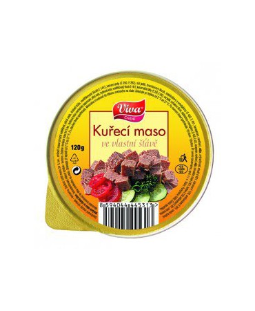 detail VIVA 120g Kuřecí maso ve vlastní šťávě (16)