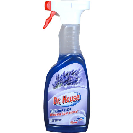 detail Dr. House čistič oken rozprašovači 500ml Lavender