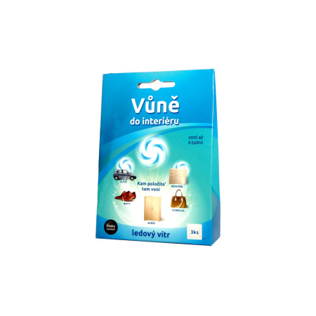 detail Vůně do interiéru 3x10g Ledový vítr