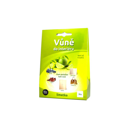 chi tiết Vůně do interiéru 3x10g Limetka