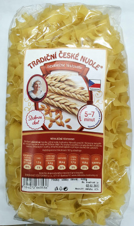 detail Tradiční české nudle nevaječná 400g flíčky (30)