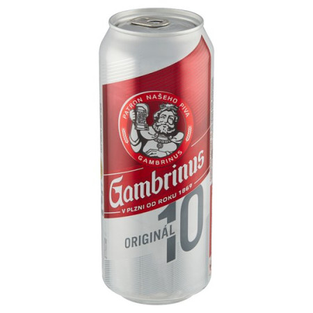 chi tiết Gambrinus 0,5l pivo plech - Original 10 (24) Trvan. 8/2025