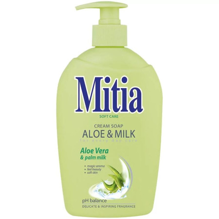 detail Mitia tekuté mýdlo 500ml aloe milk
