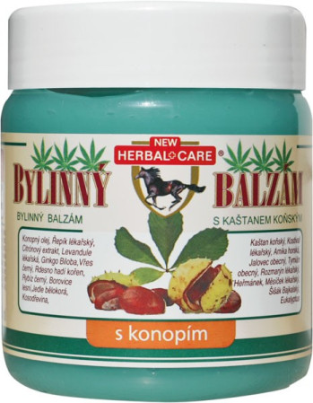 detail Balzám bylinný 500ml s kaštanem konopím (6)