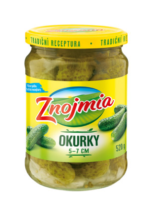 chi tiết ZNOJMIA Okurky 5-7cm 520g