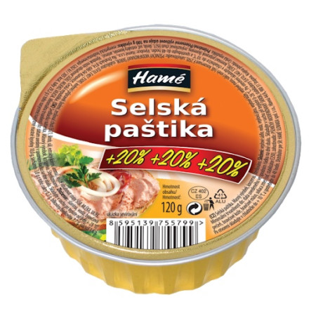 detail HAMÉ paštika 120g - Selská +20% (16)