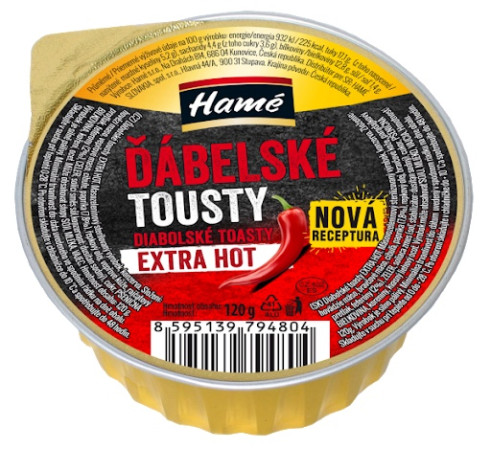 chi tiết HAMÉ paštika 120g - Ďábelské tousty ex. hot / chilli hot (16)