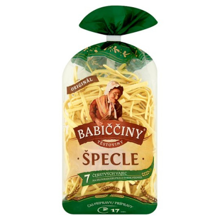 detail Babiččiny těstoviny 250g Špecle