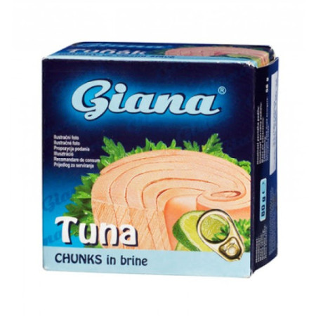 detail GIANA tuňák kousky 80g EO ve vlastní šťávě (48)