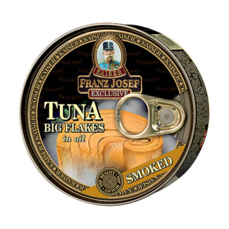 chi tiết F.J.KAISER tuňák kousky 170g EO v oleji s uzenou příchutí (24)