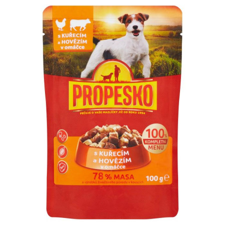 detail Propesko Kapsa Pes 100g Kuřecí/Hovězí (24)