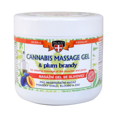 chi tiết Palacio masážní gel 600ml - konopný slivovice
