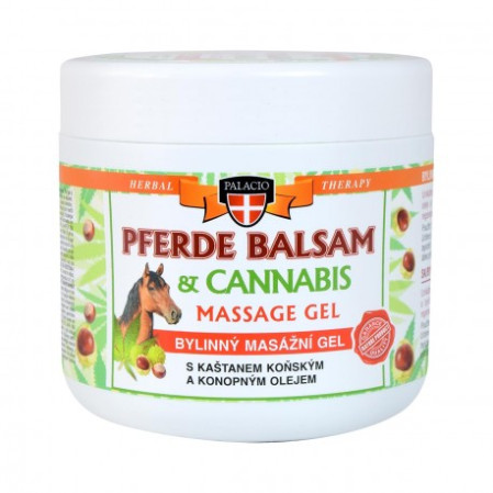 detail Palacio Pferde balsam masážní gel 600ml Konopný