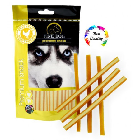 detail Fine dog Doypack sandwich 80g - strips kuřecí