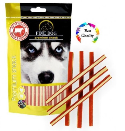 detail Fine dog Doypack sandwich 80g - strips hovězí doypack