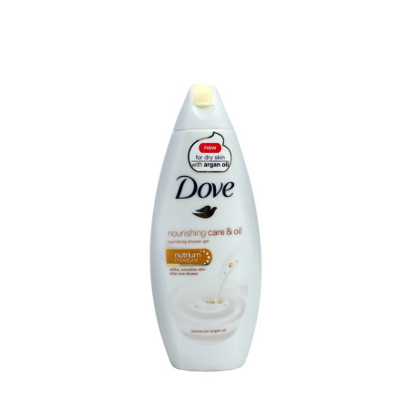 chi tiết Dove sprchový gel 250ml Nourishing Care & Argan Oil (6)
