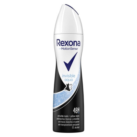detail Rexona deosprej 150ml Invisible Aqua (6)