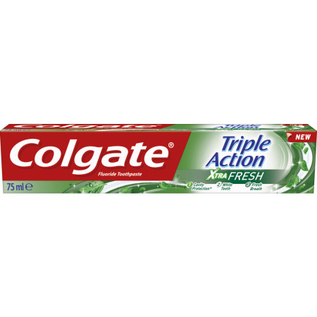chi tiết Colgate zubní pasta 75ml triple action xtra fresh