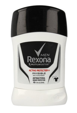 detail Rexona tuhý 50ml Men Invisible active protection (6)
