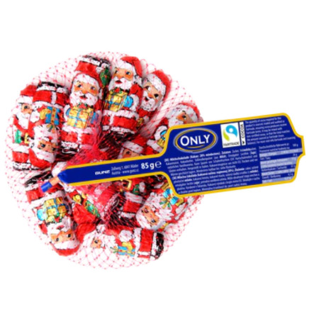 detail Only Vánoční mléčná čokoláda 85g v síťce - Mikuláši (24)