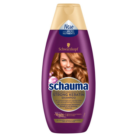 detail Schauma 250ml šampon Strong keratin (6)