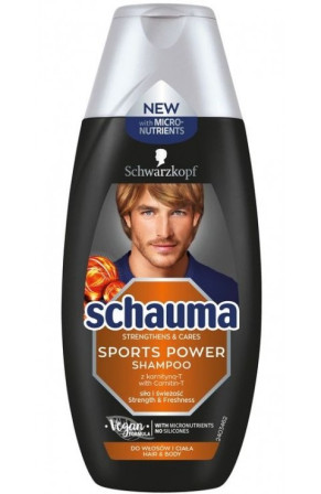 detail Schauma 250ml šampon Sports Power (6)