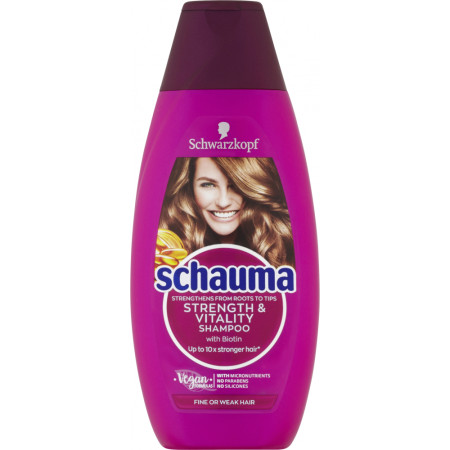 chi tiết Schauma 400ml šampon Strenght & Vitality with Biotin (5)