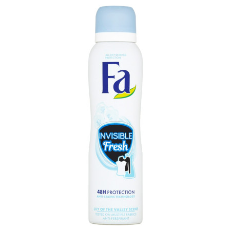 chi tiết Fa deosprej 150ml Invisible Fresh (6)