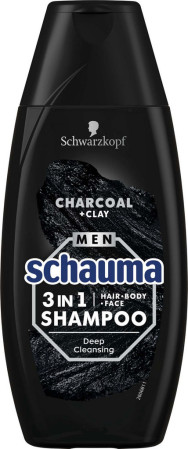 detail Schauma 250ml šampon men Charcoal 3in1
