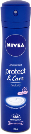 chi tiết Nivea deosprej 150ml Protect & Care (6)
