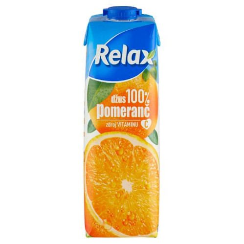 RELAX džus 100% Pomeranč 1l