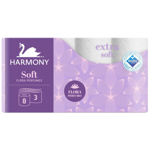 Harmony Toaletní papír 8ks 3V - FLORAL AROMA (bal/7ks)