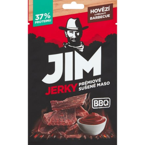 Jim Jerky 23g hovězí BBQ